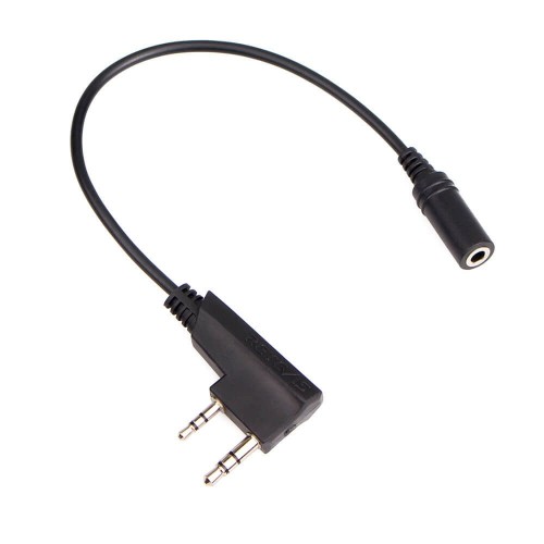 Headset adapter 3,5 mm 4-polig voor standaard telefoonoortjes