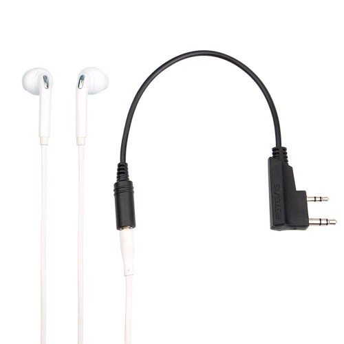 Headset adapter 3,5 mm 4-polig voor standaard telefoonoortjes