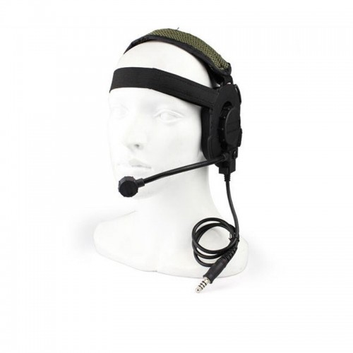 Militaire headset zwart