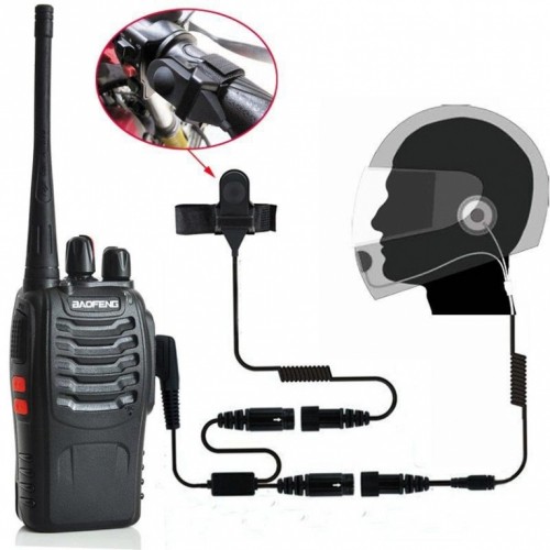 Motor headset met PTT knop