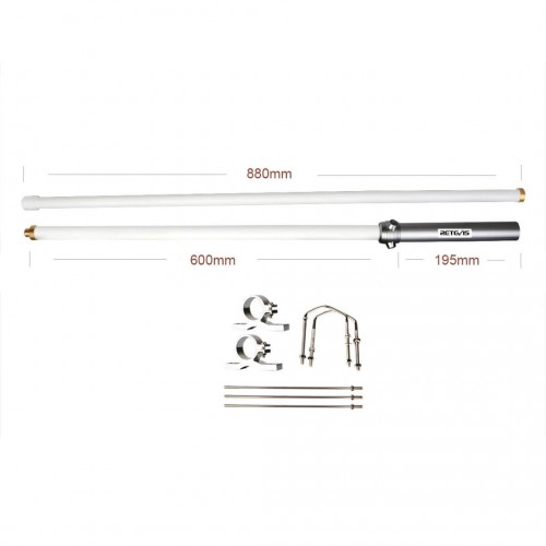 Retevis MA02 dualband basisantenne VHF/UHF